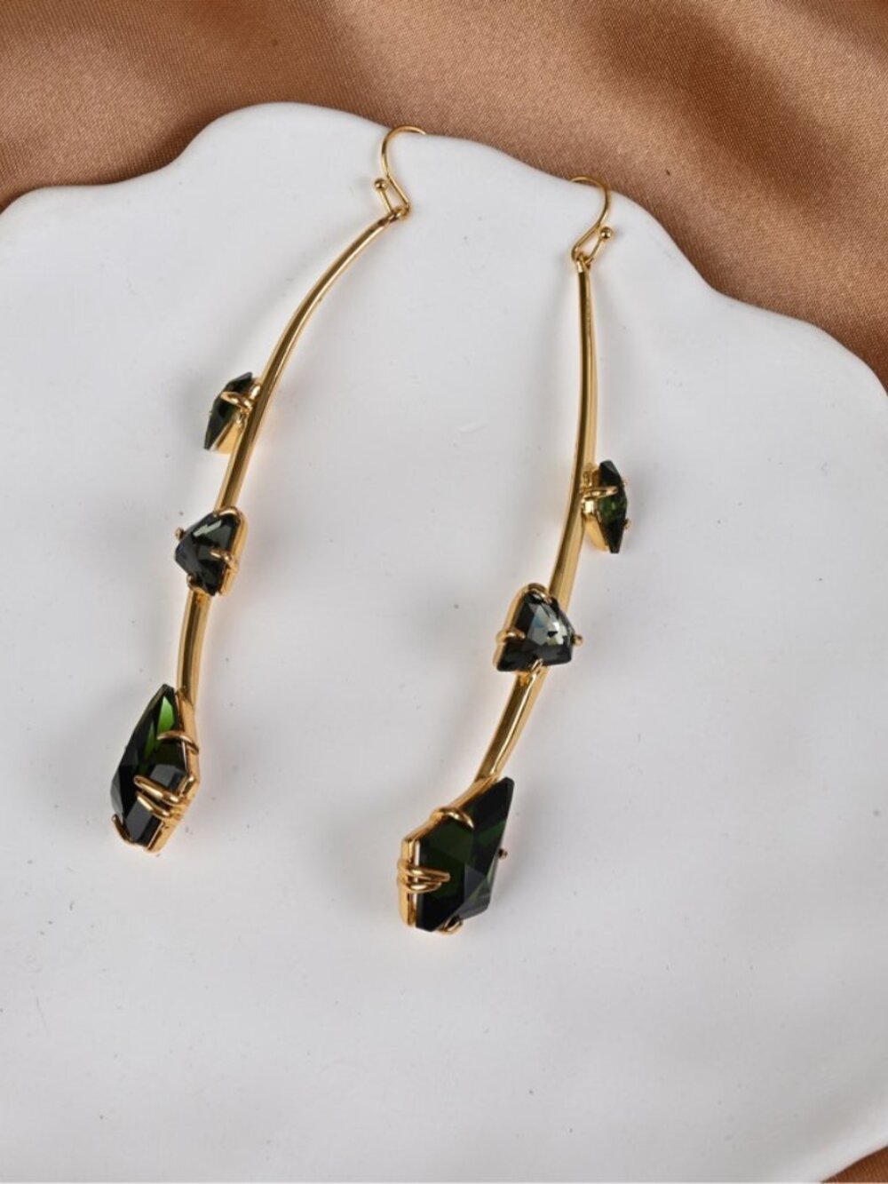 Alexis Bittar Irregular Multigem Hook Earrings - Picture 3 of 5